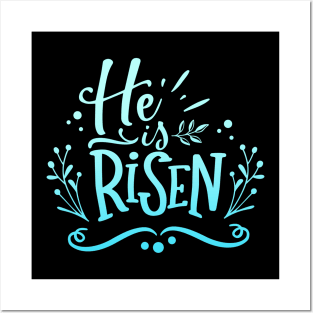 He Is Risen Jesus Christ God Christian Church Posters and Art